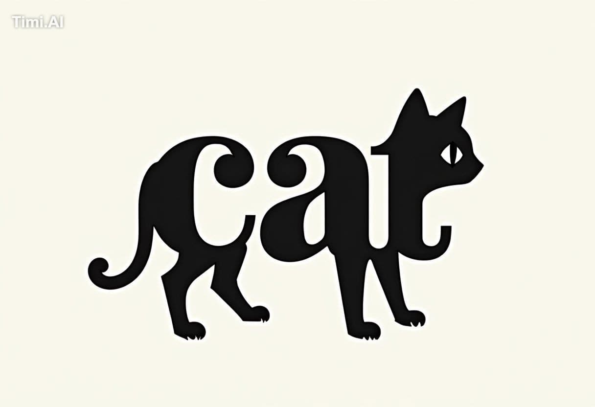 flux dev prompt:
the word “cat” where the shapes of all th