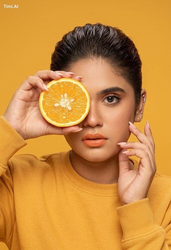 Main character energy with a citrus twist.🍊
**Gemini Promp