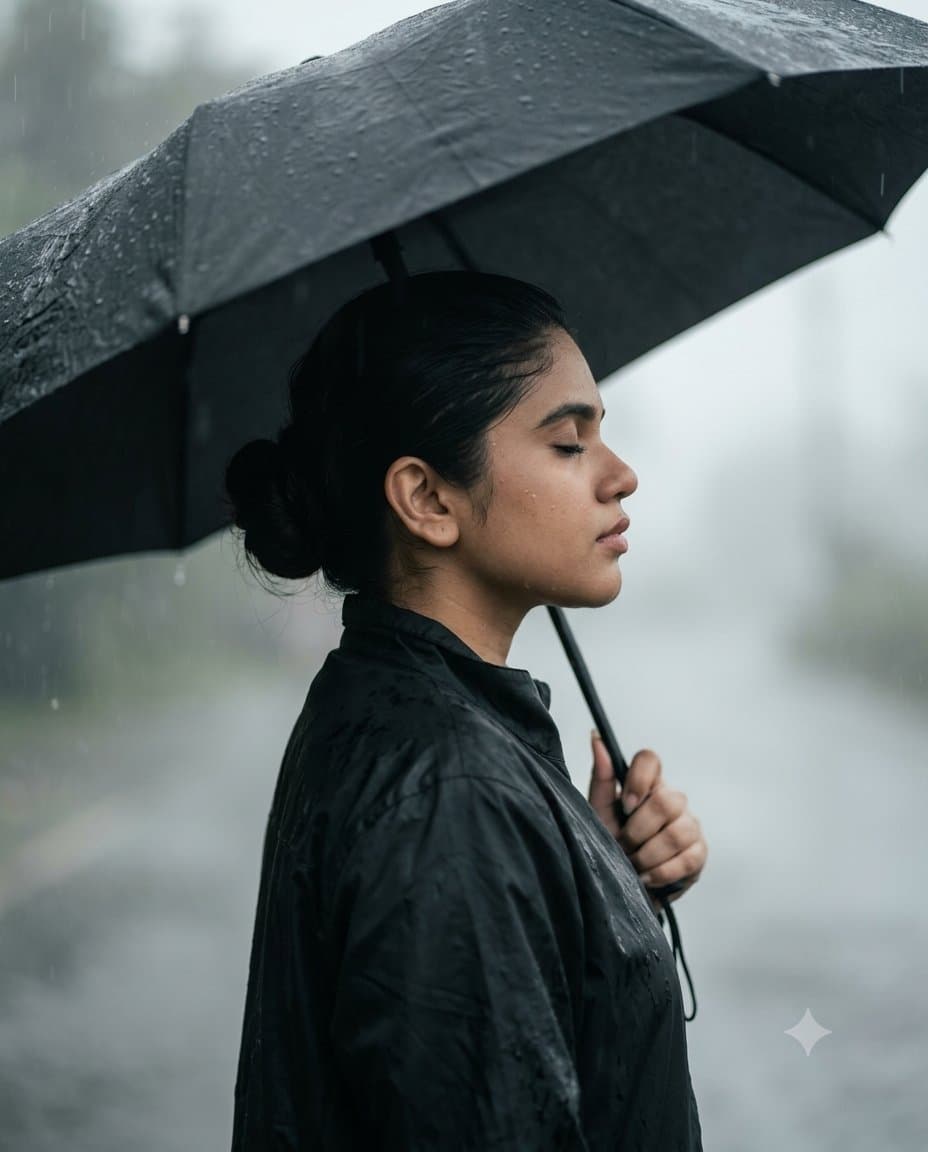 Finding peace within the quiet monsoon rain. ☔
**Gemini Pr