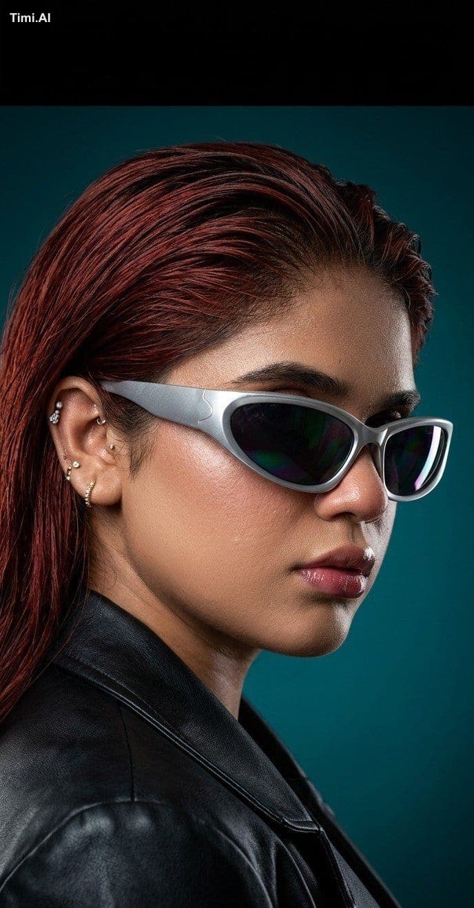 Bold frames matching a sharp, fearless look. 😎
**Gemini Pr