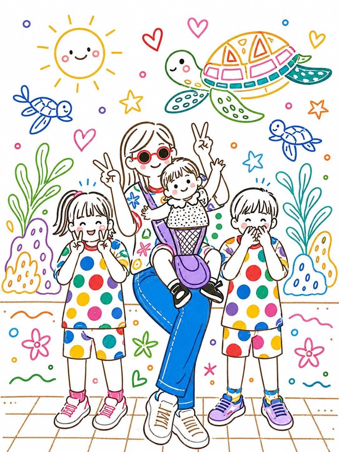 Convert this image into a soft, handcrafted paper-cut layere