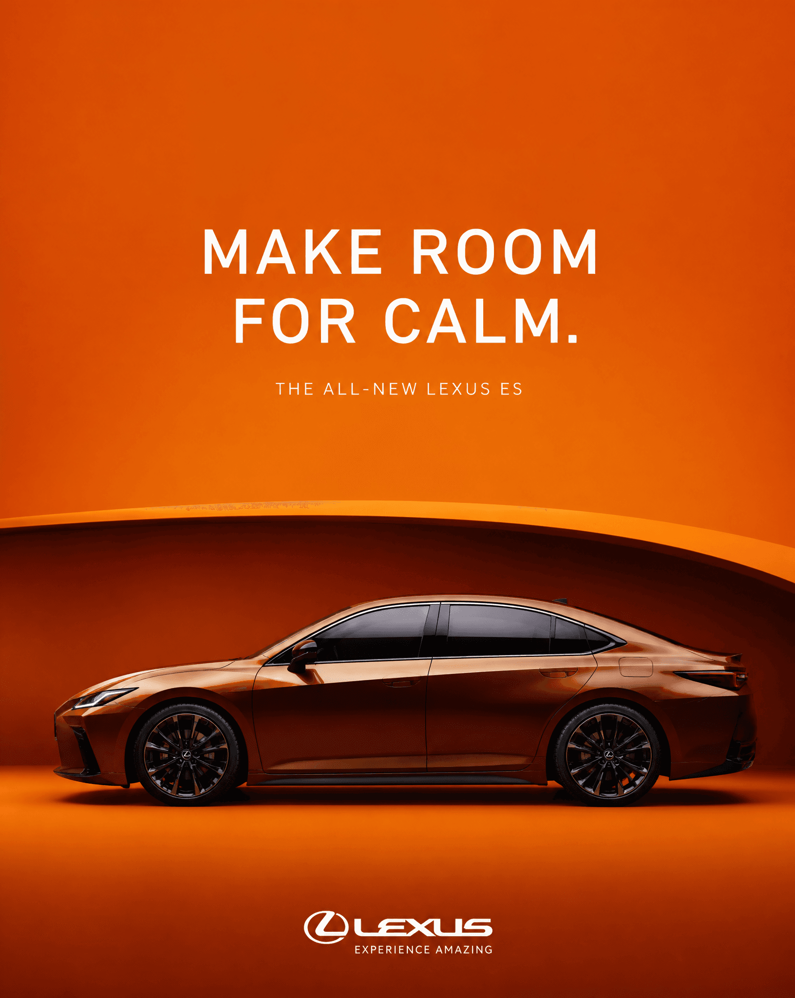 Create an ultra-premium conceptual automotive campaign poste