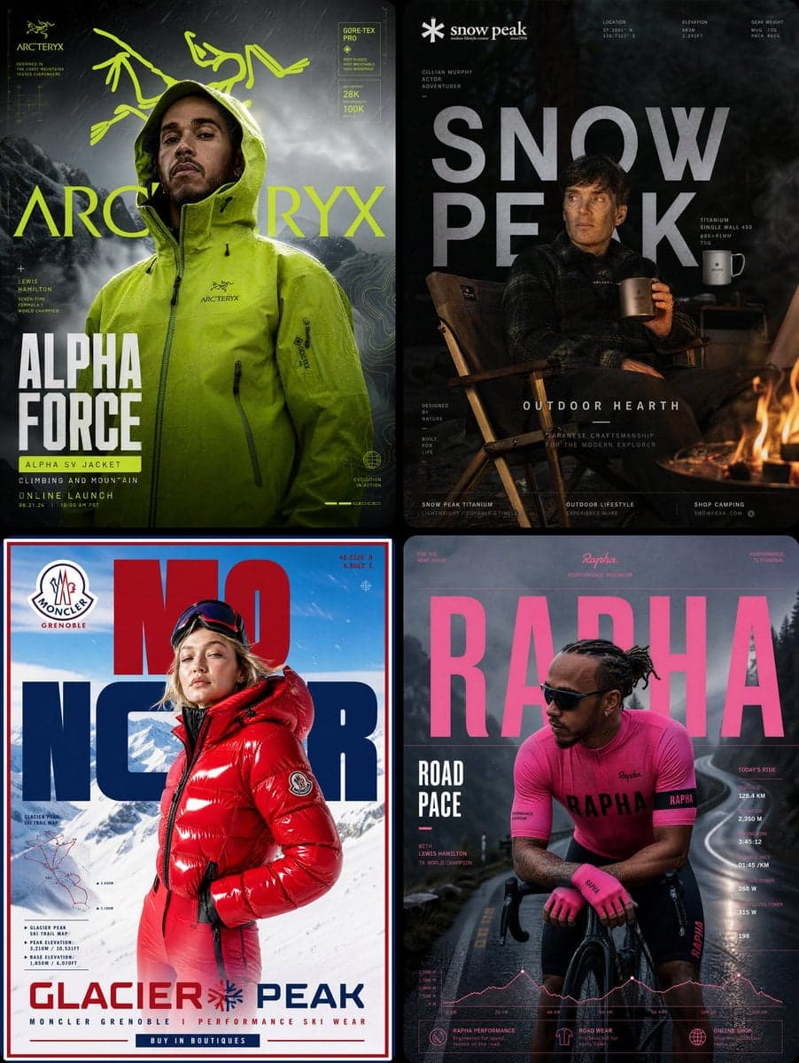 Arc'teryx × Lewis Hamilton — "ALPHA FORCE"
FORMAT: Ultra-Pre