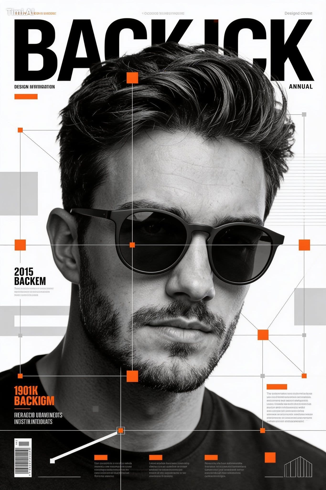 Create a highly graphic Beckham poster built almost entirely