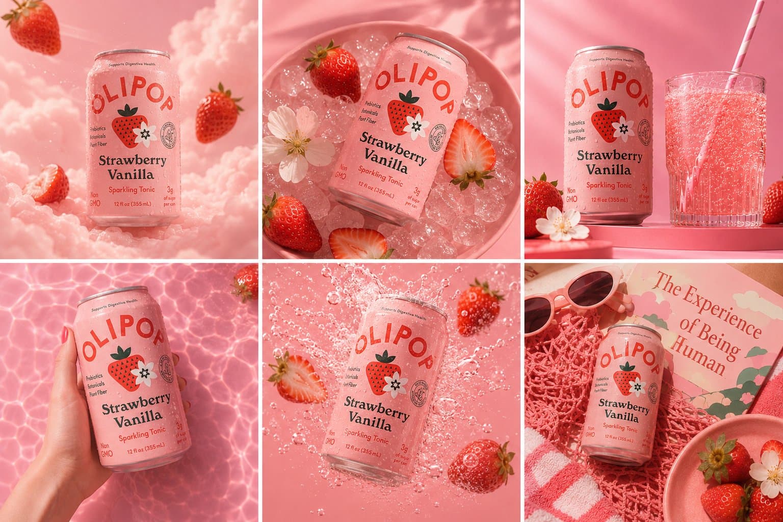 -
ULTRA-PREMIUM OLIPOP STRAWBERRY VANILLA 6-GRID CAMPAIGN