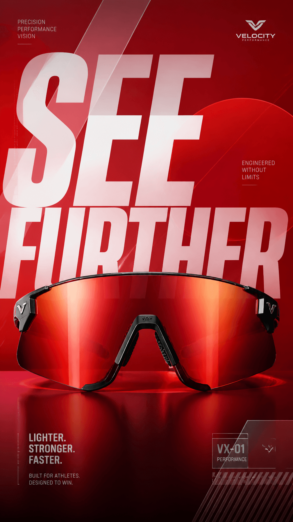 A premium commercial advertising poster for a luxury sports 