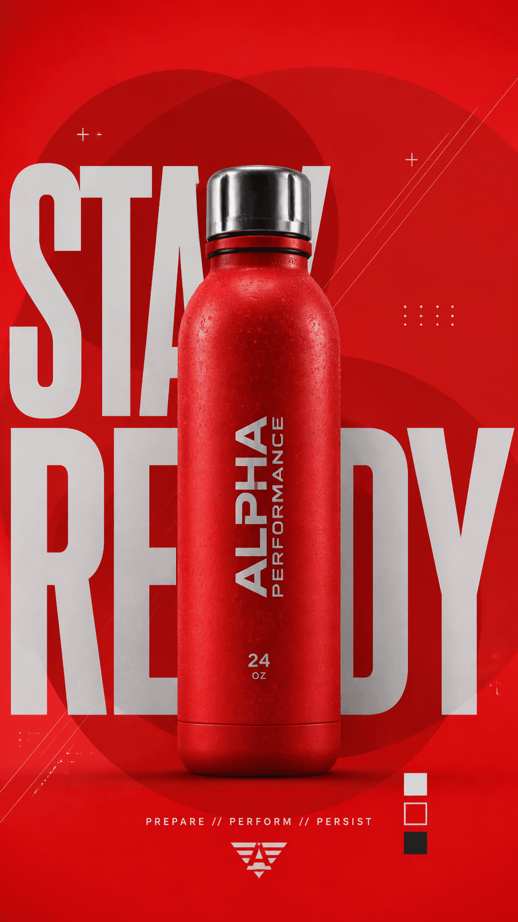 A premium commercial sports campaign poster.Central Subject: