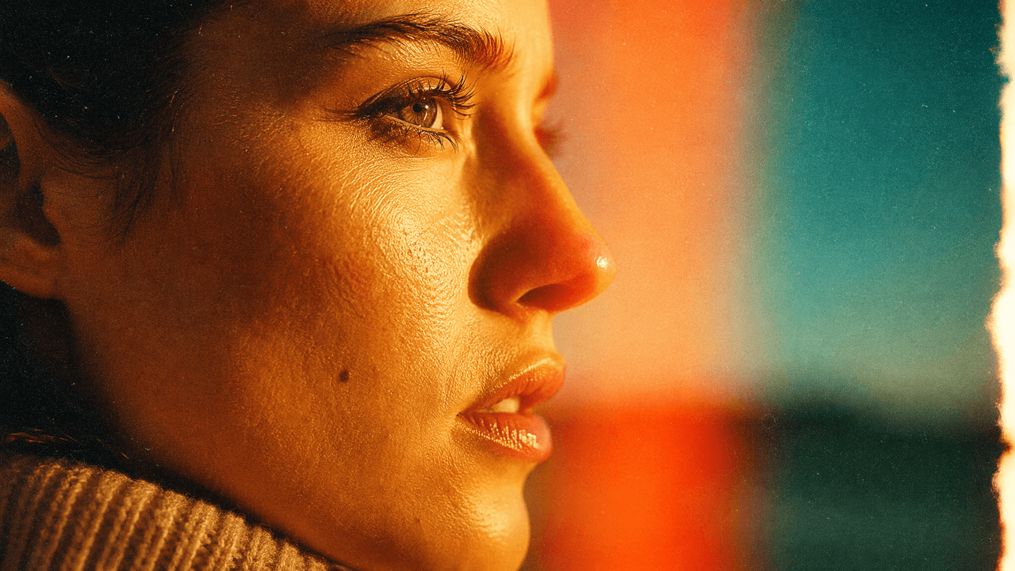 Create a cinematic, photorealistic extreme close-up shot, me