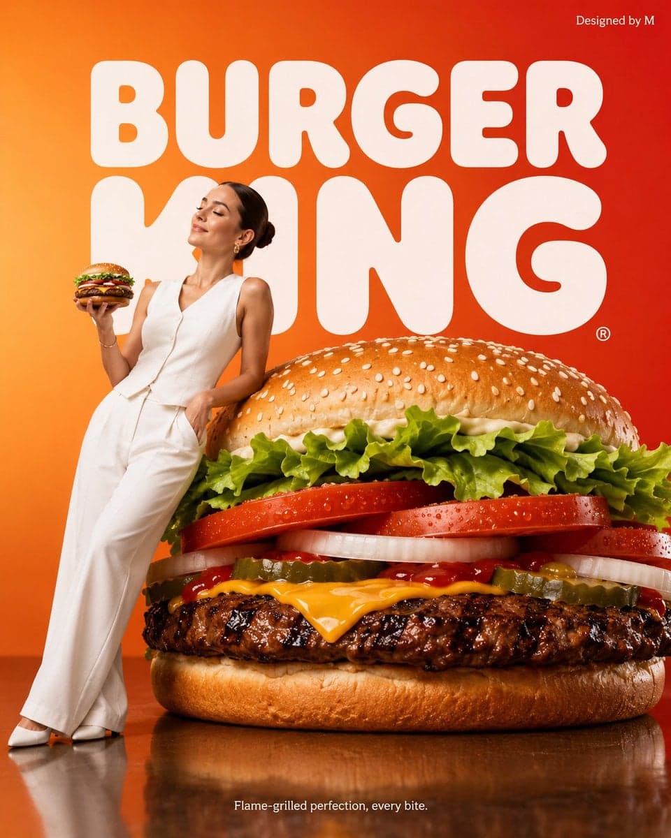 Create a minimalist commercial advertisement featuring an ov
