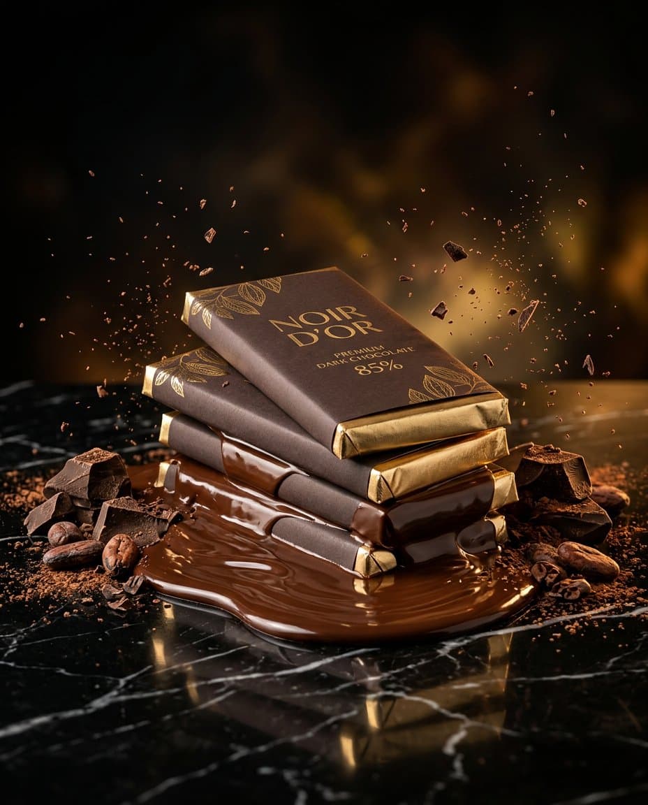 Ultra-realistic luxury commercial product photography of pre