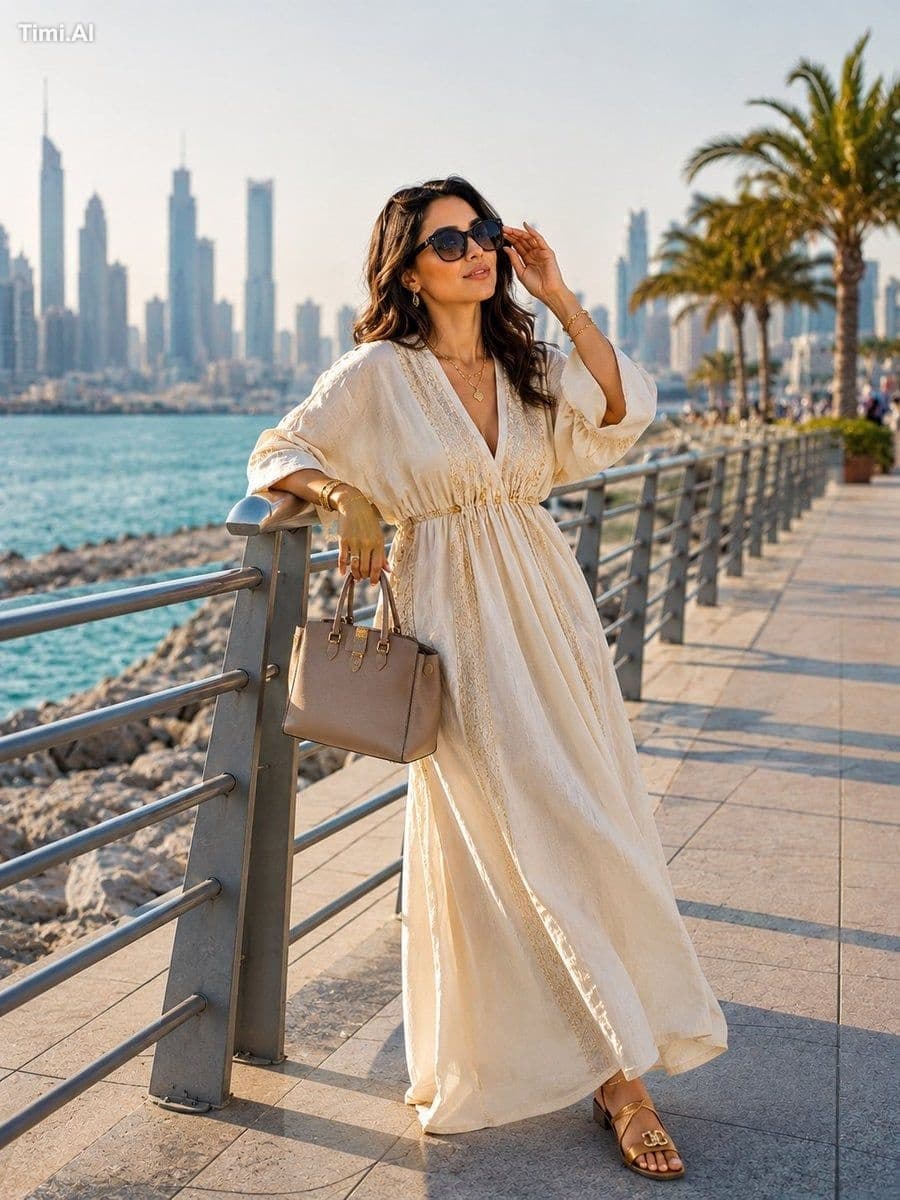 Create a stunning young STYLISH MODERN Arab woman with radia
