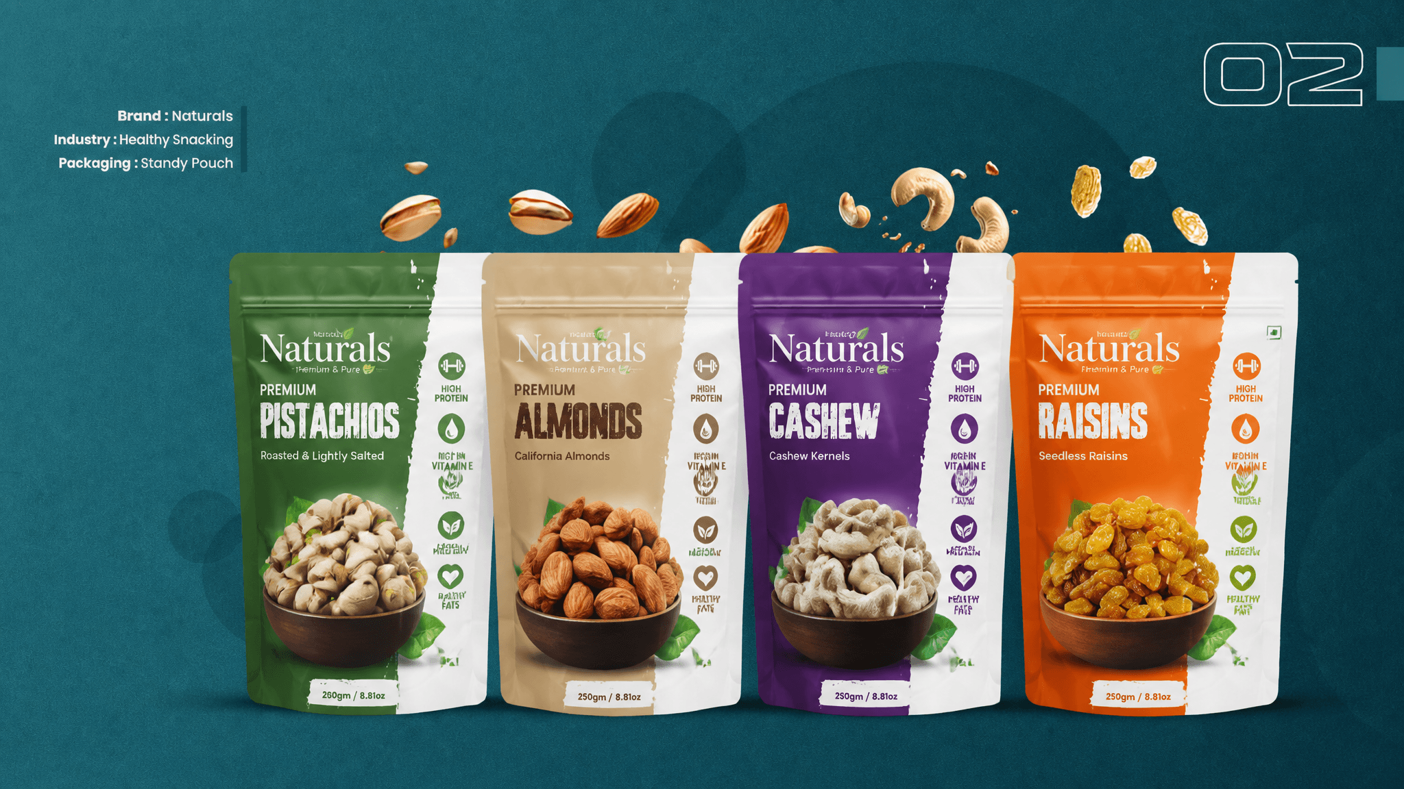 Create a distinctive packaging concept for a premium healthy