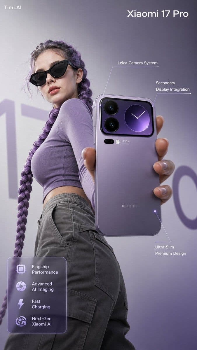 Ultra-realistic premium smartphone advertisement, featuring 
