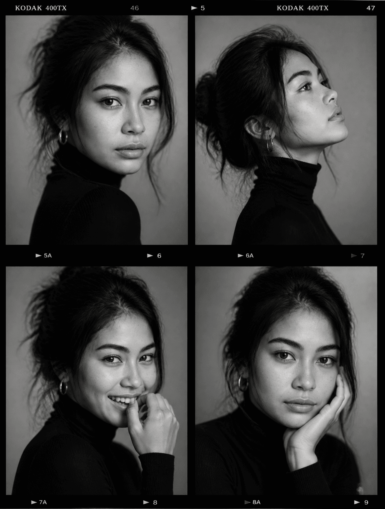 Ultra-viral black-and-white luxury fashion casting contact s