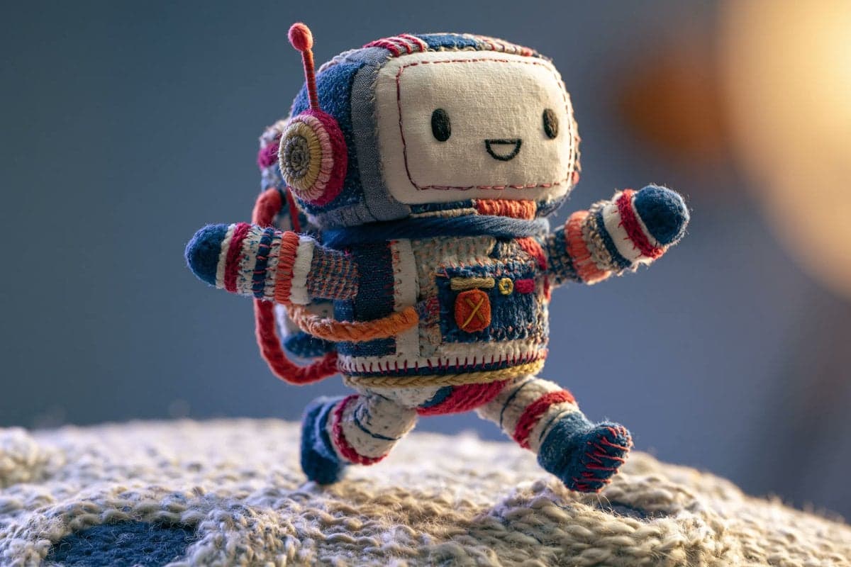 A stop-motion animation style scene featuring a whimsical fa