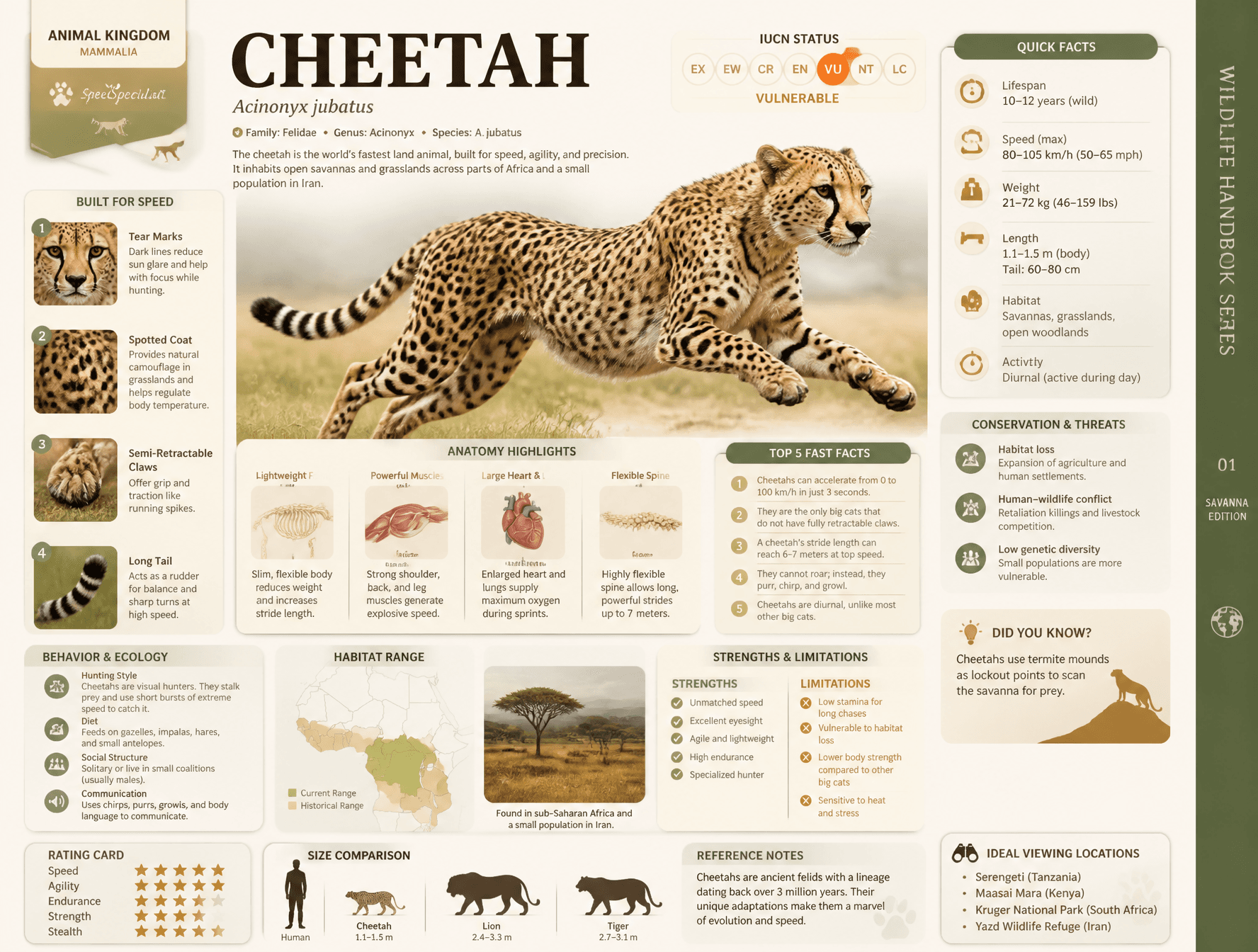 Based on CHEETAH, create a high-quality vertical “encycloped