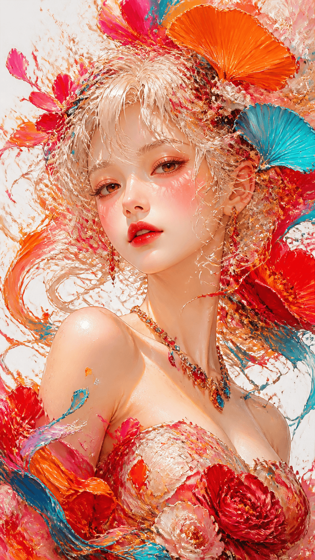 masterpiece, best quality, 8K ultra detailed, thick impasto