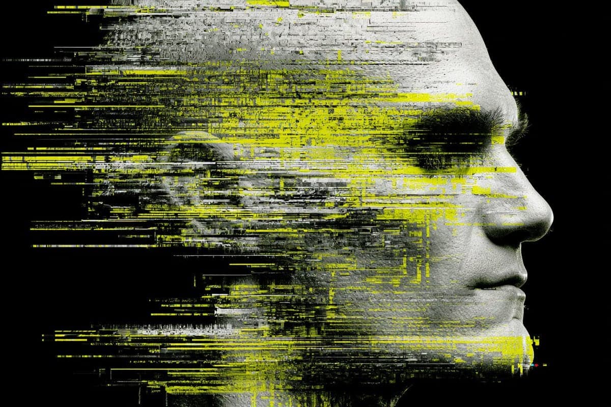 [SUBJECT] rendered in a Glitch Art Digital Dissolution style