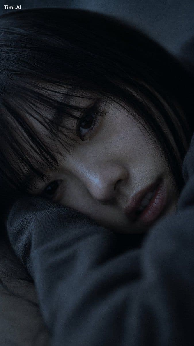 Portrait shot on 85mm f/1.2, close-up of a Japanese woman in