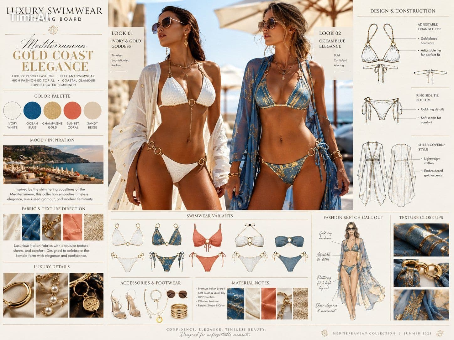 Create a high-end horizontal 4:3 “AI Innerwear Set Styling B