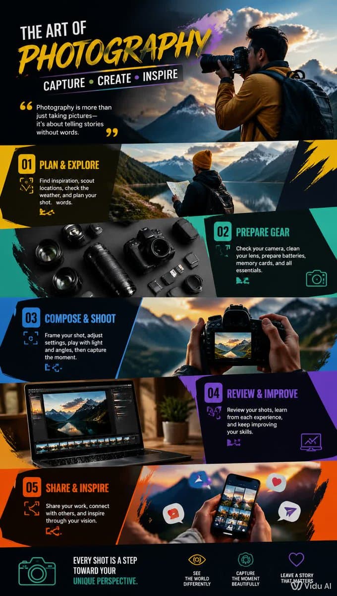 Make a portrait-sized wallpaper about several activities fro