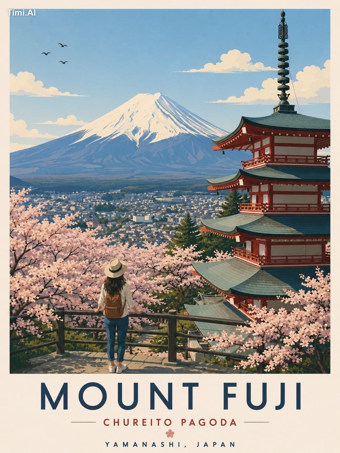 A minimalist ultra-high-resolution vintage travel poster of 