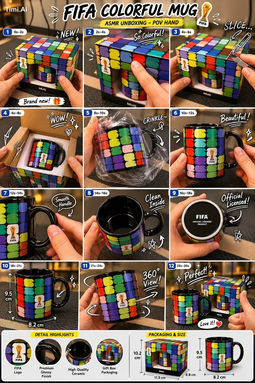 A professional 12-panel video production storyboard template