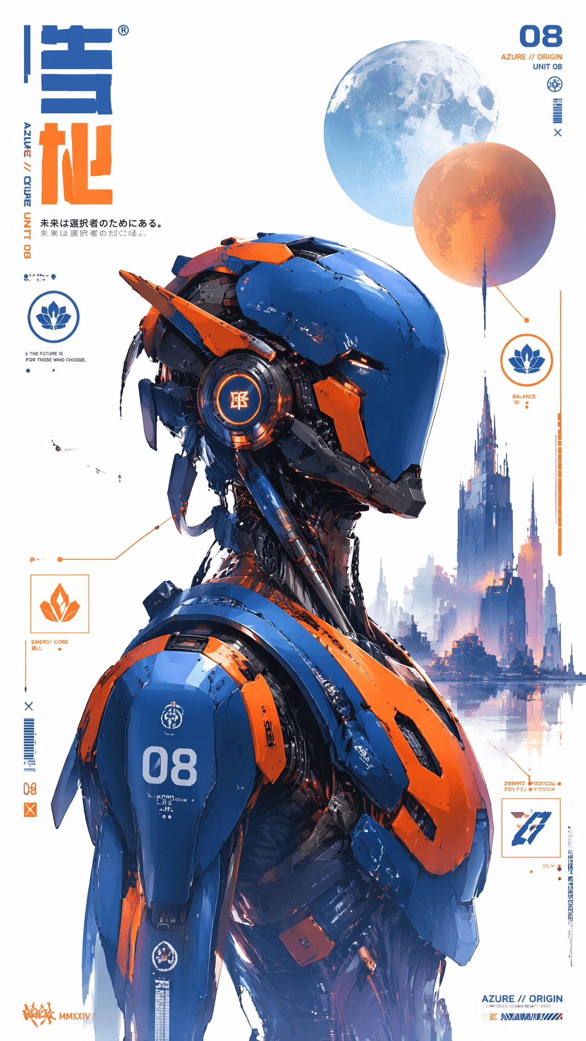 Create a premium character poster in a collector's edition.