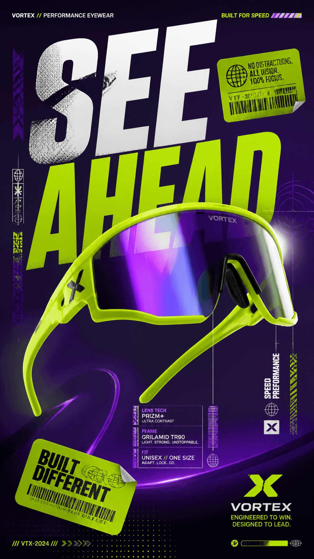 A premium 9:16 sports-fashion advertising poster.Central Sub
