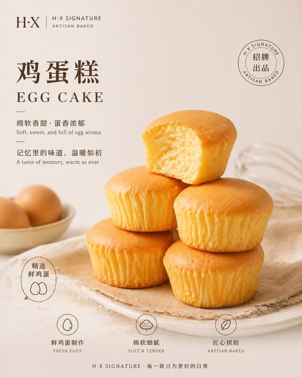 基础信息 品牌名称：[如：H·X / 麦香坊 / BAKE LAB] 品牌标签：[如：H·X SIGNATURE / 招