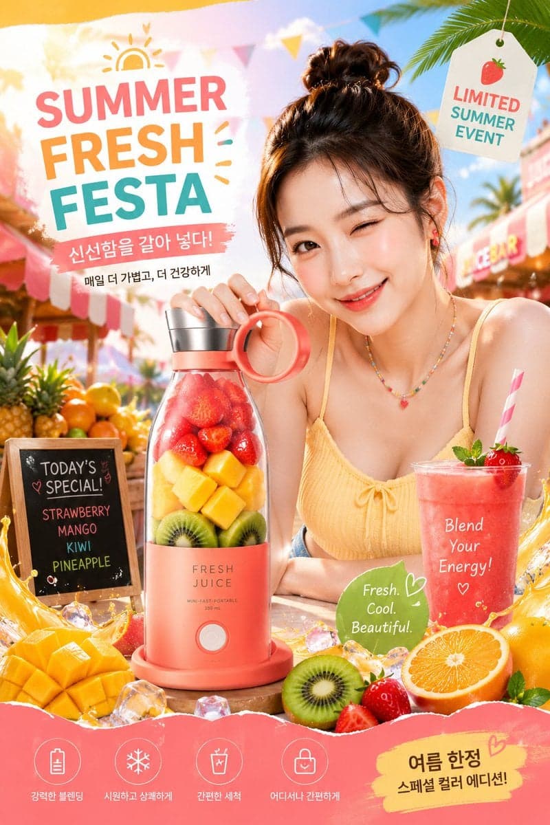(ULTRA-PREMIUM KOREAN SUMMER PRODUCT ADVERTISEMENT), (high-e