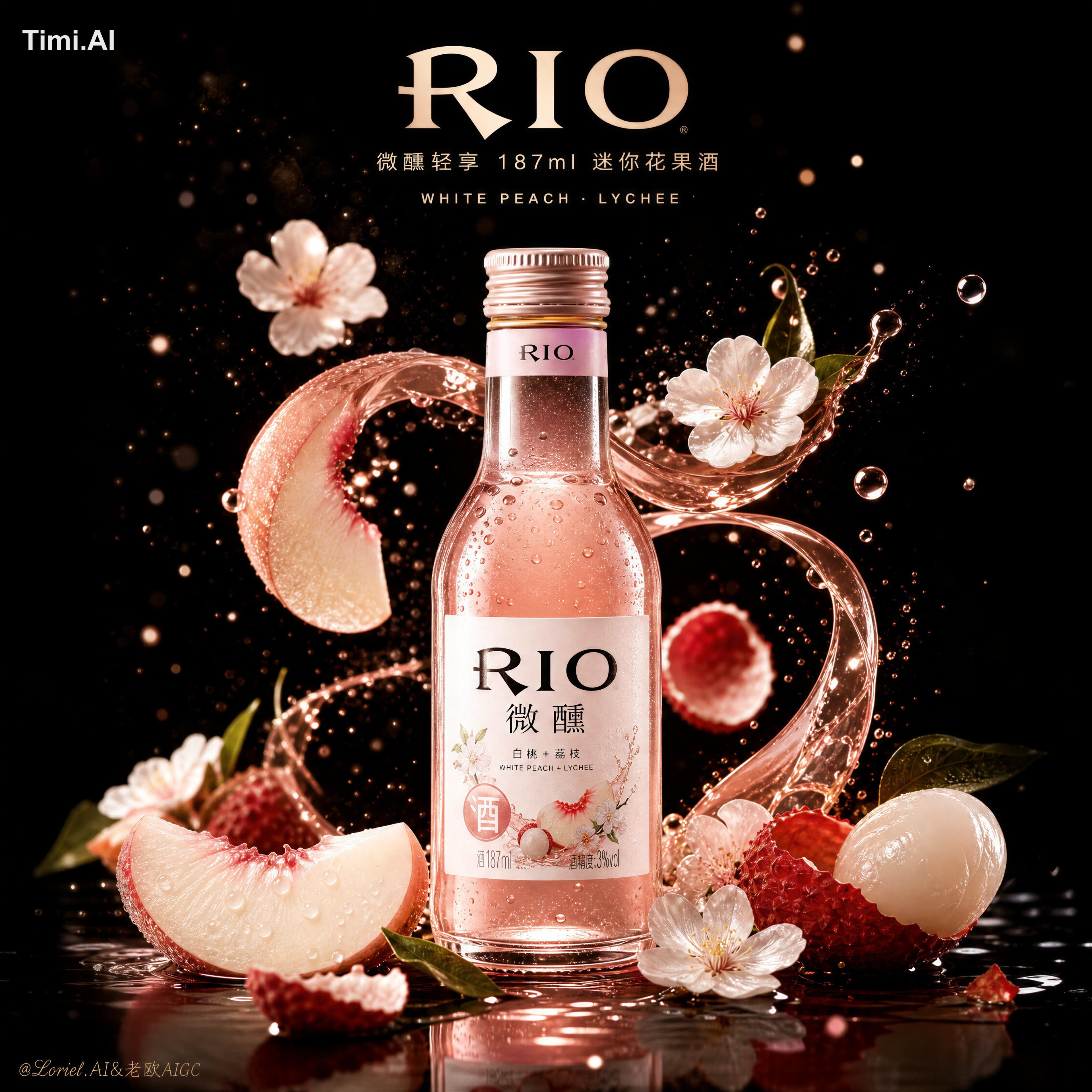 fake logo, blurry label, generic bottle, messy splash, dirty