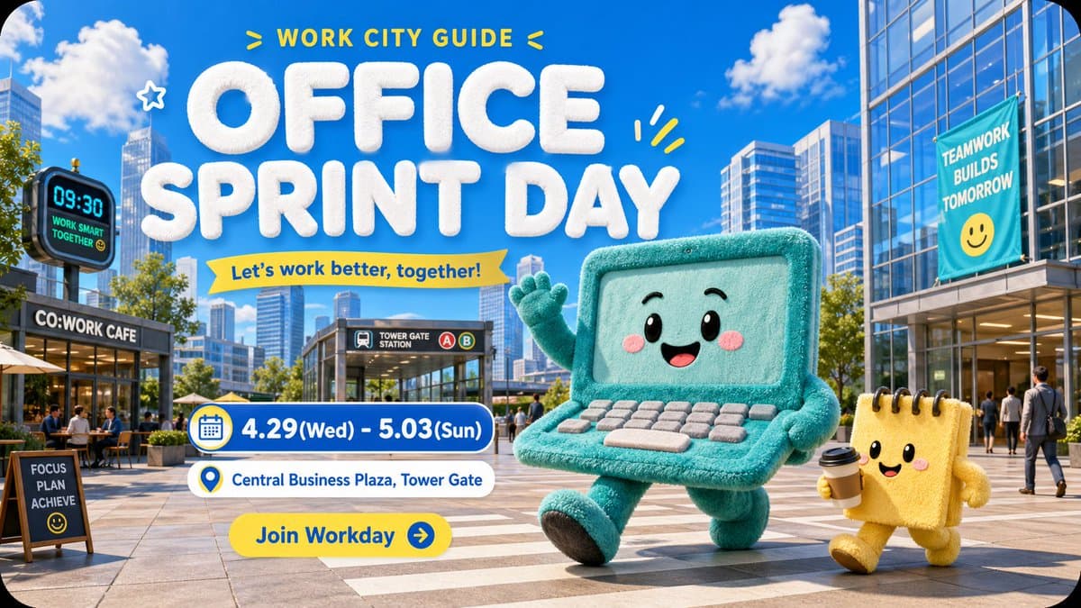 Create a 9:16 image in the "Plush City Festival Mobile Poste