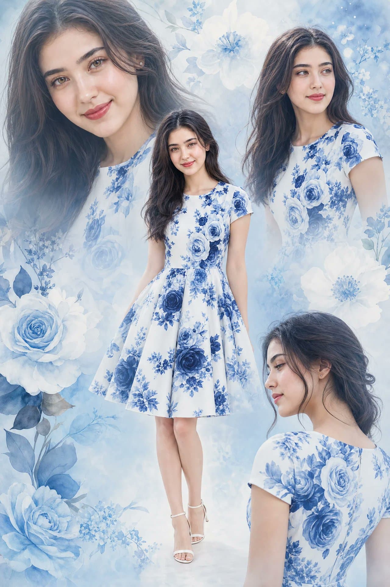 A beautiful multi-layered photo collage featuring an ORIGINA