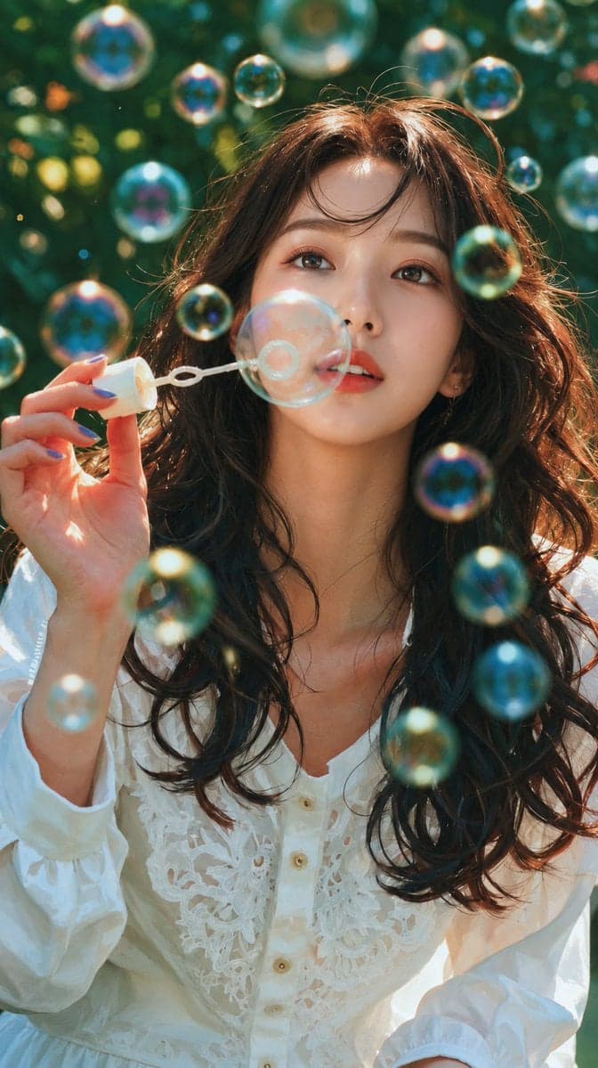 Ultra-realistic cinematic portrait of a beautiful young East