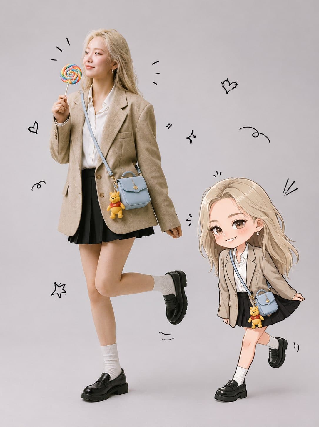 Create a full-body ultra-realistic studio portrait using the