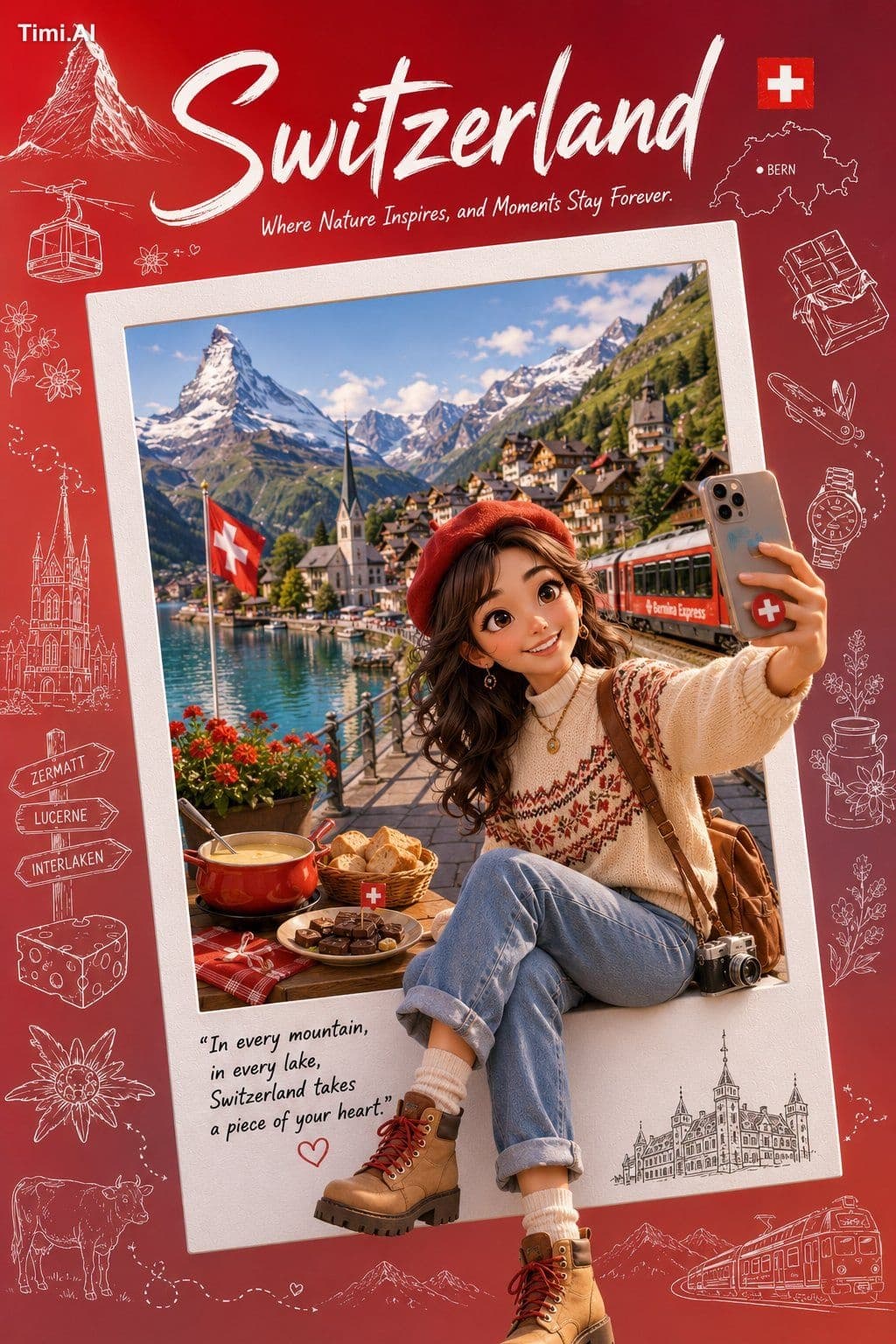 Premium Collectible Travel Poster Prompt Template (Reusable