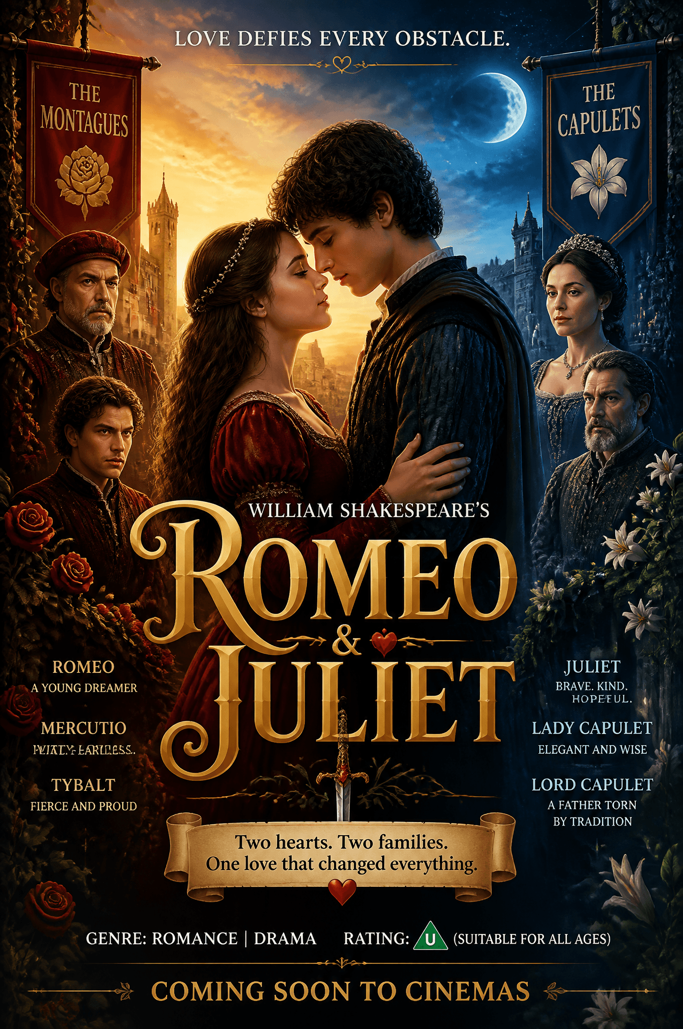 Design a colourful and creative movie poster based on any on