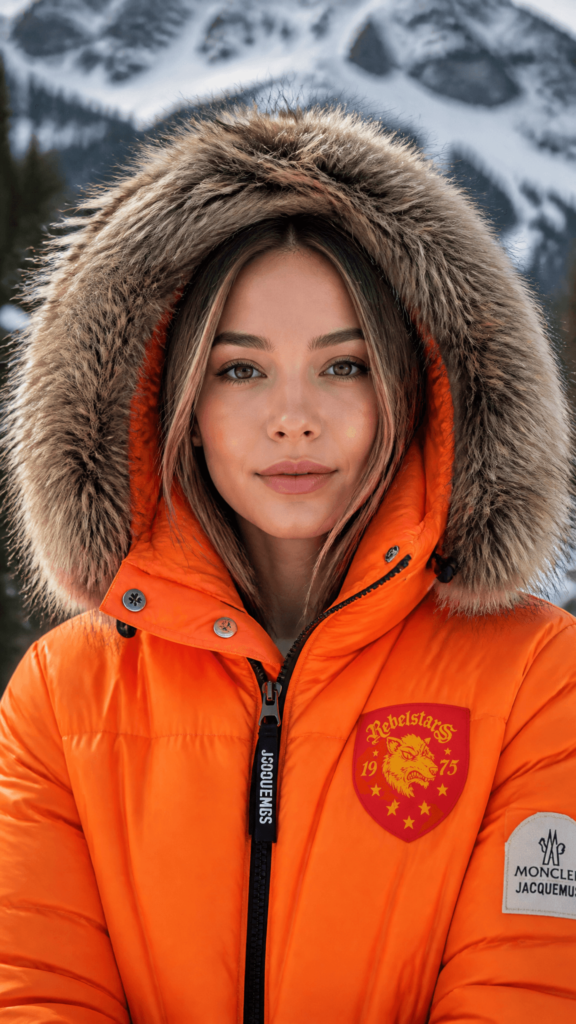 Female Model (see image reference for facial, make her face 