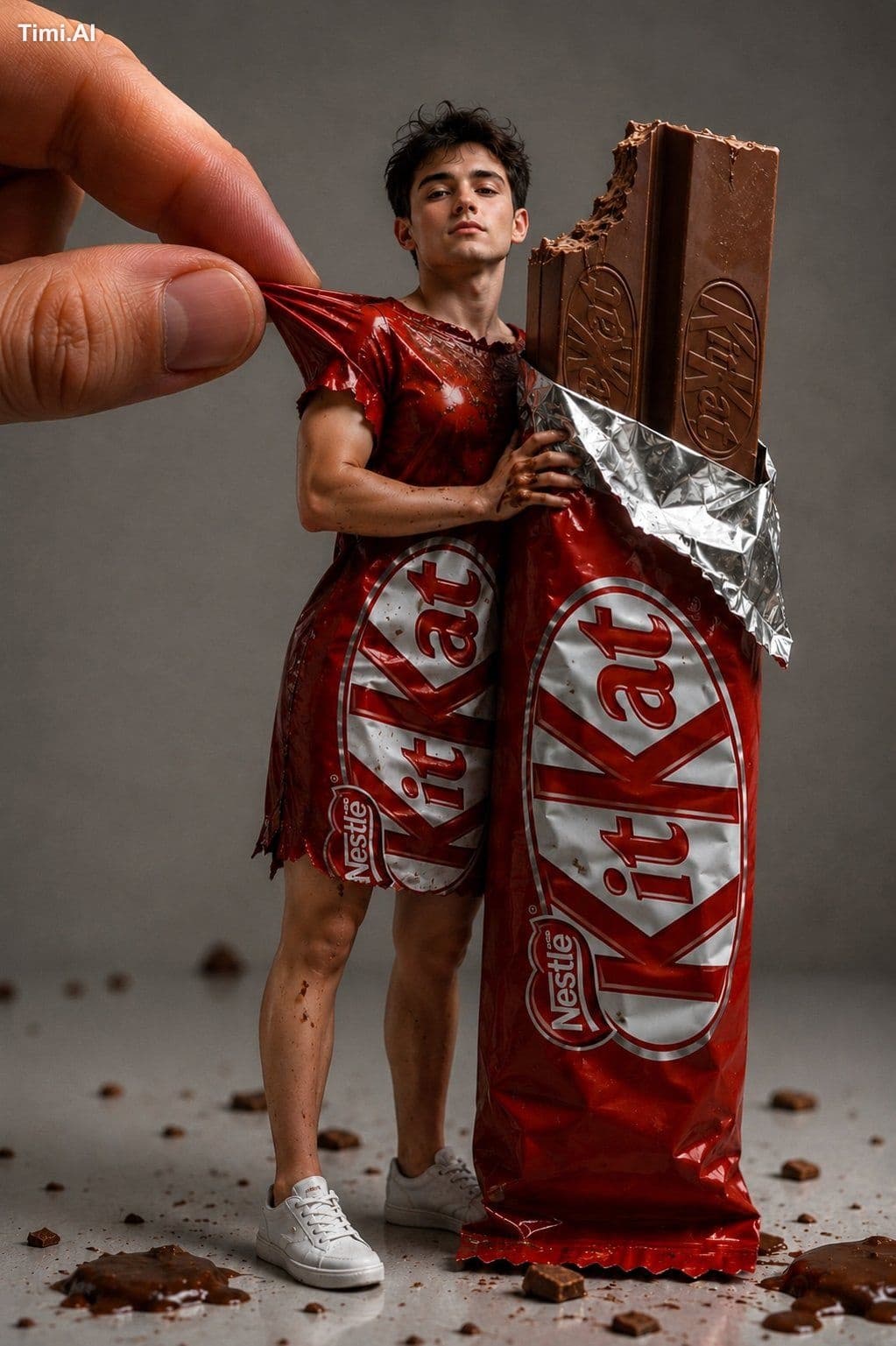hyper-realistic forced-perspective miniature photography sce