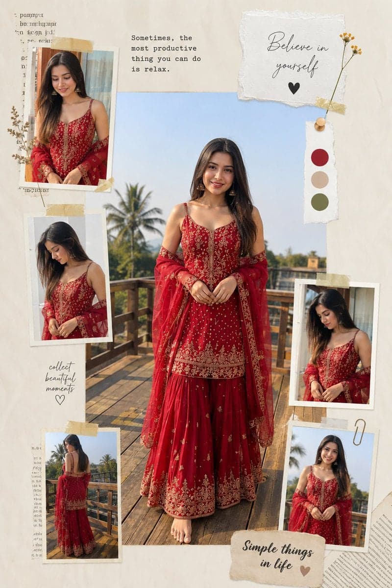 Instagram viral photo collage poster, vertical 4:6 format. C