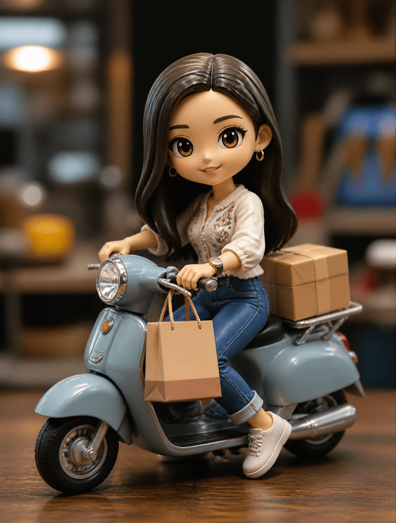 Prompt:Transform the uploaded image into a premium miniature