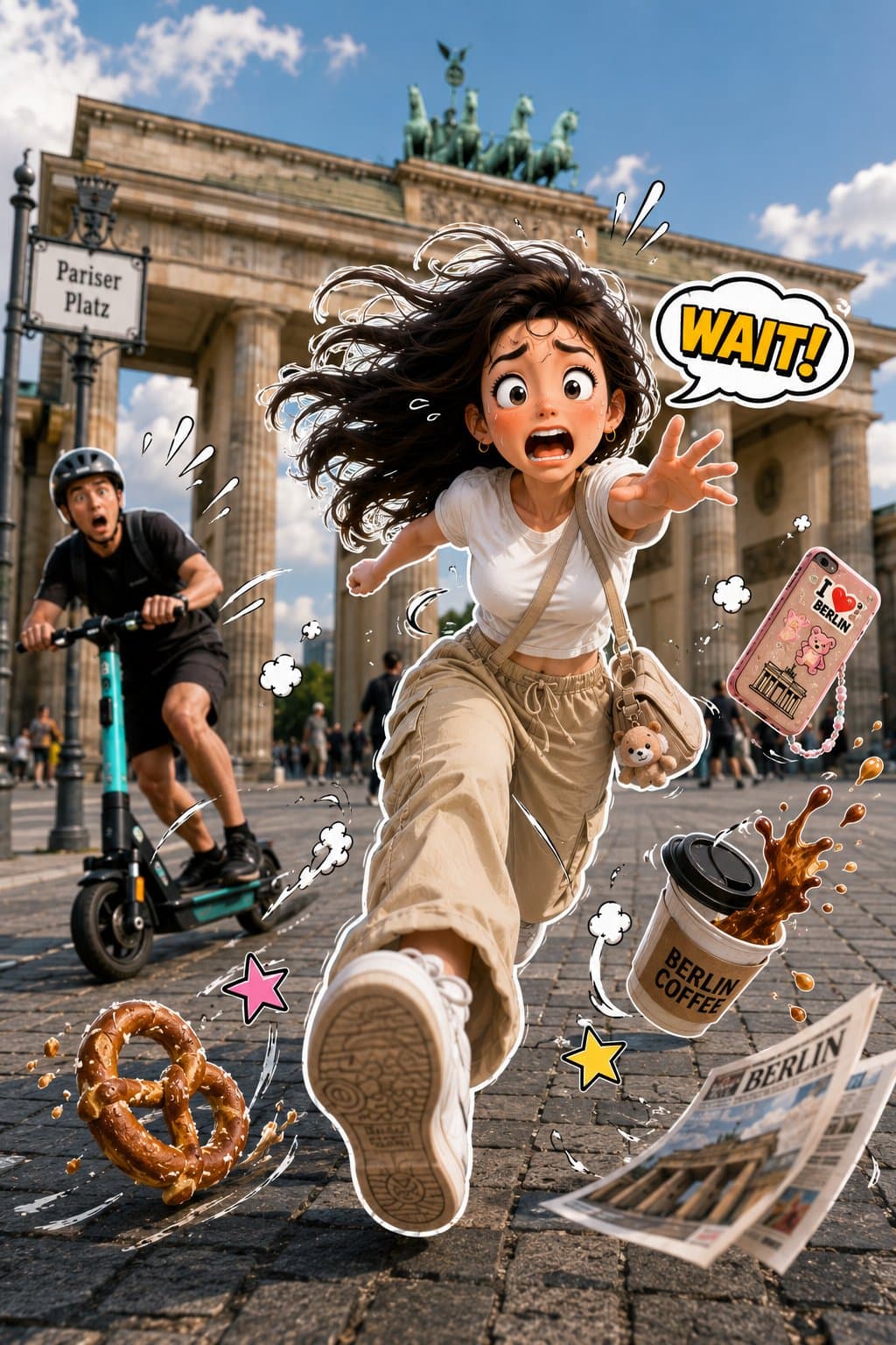 A vibrant, humorous 3D-style sticker character seamlessly co