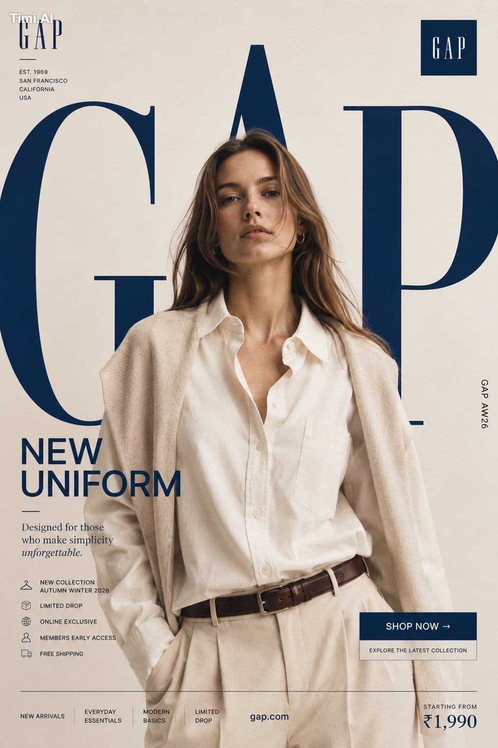 GAP

"NEW UNIFORM"

FORMAT

Ultra-Premium Fashion SMM Promot