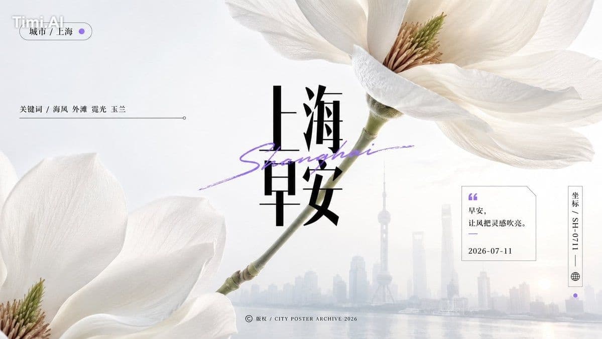 围绕[主题对象]生成一张具有宏观实物质感与精排信息层的视觉海报：让[主题对象]被放大到近乎纪念碑尺度，画面上下分别出现被
