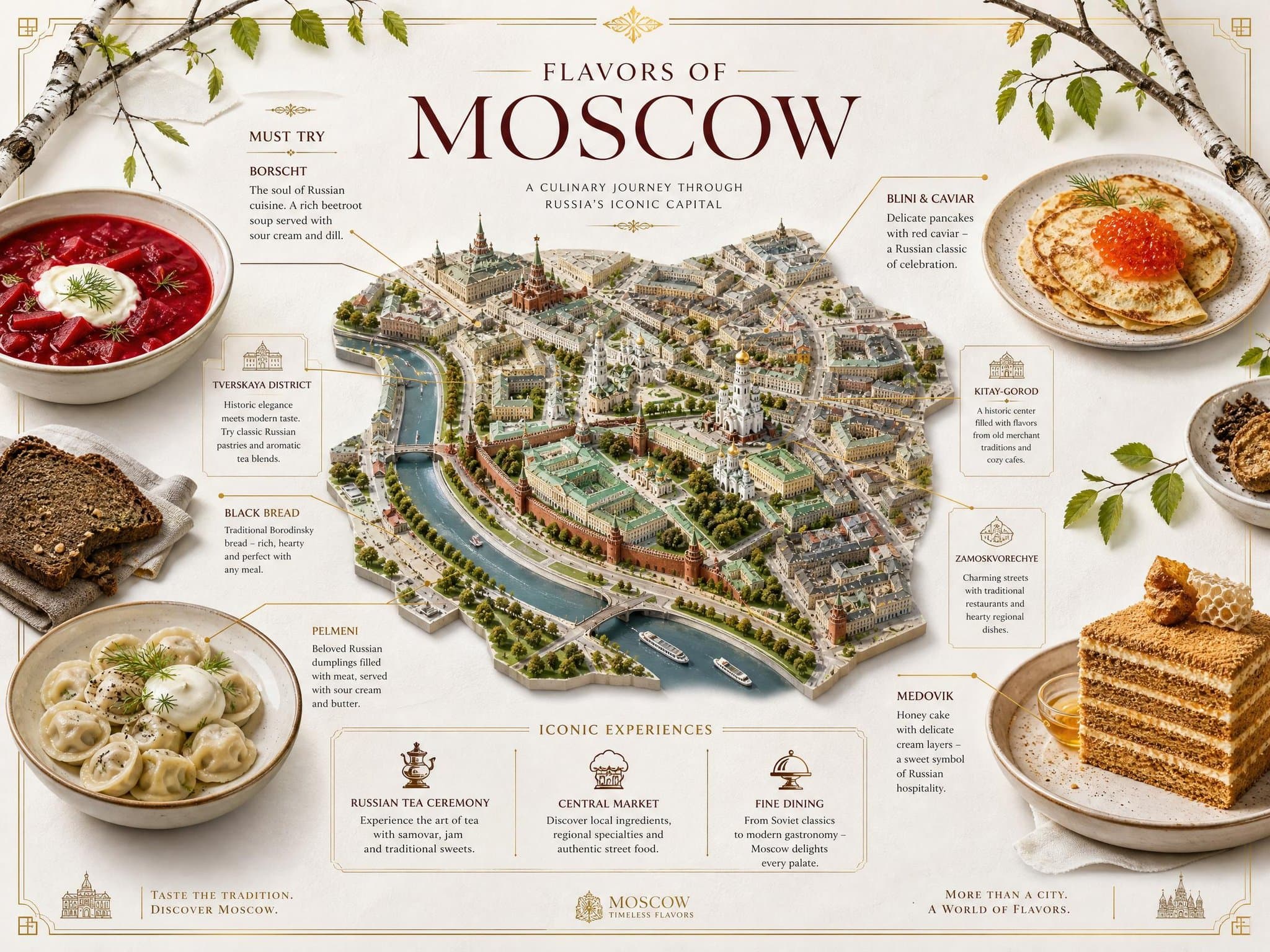 *A luxury editorial-style travel food infographic poster tit
