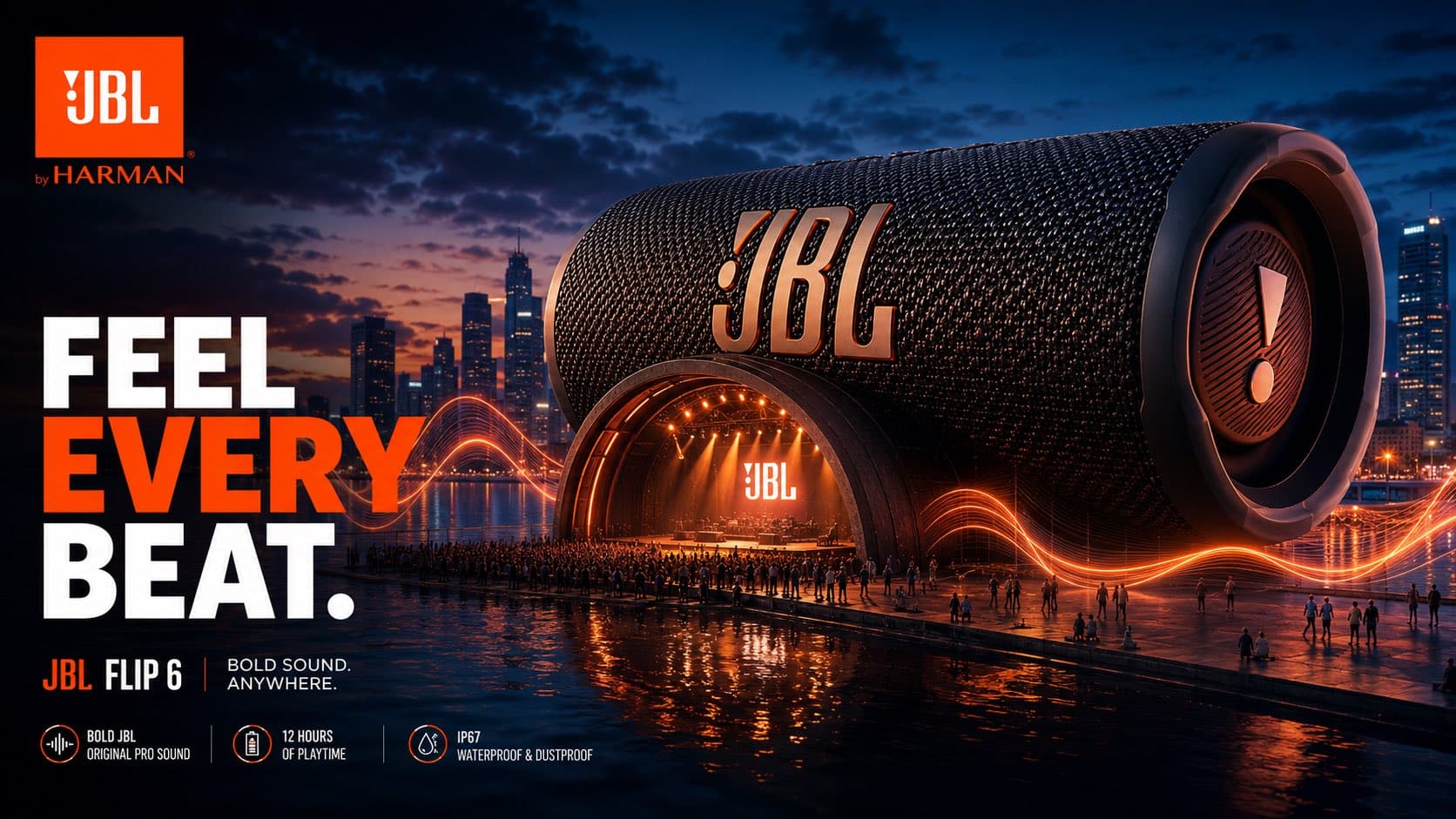Create a premium advertising poster for [BRAND] featuring [P