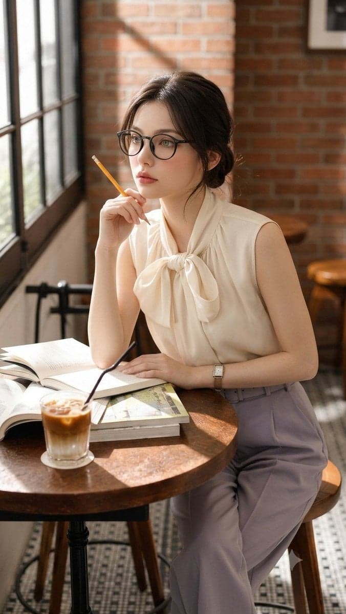 A high-fidelity lifestyle photography portrait of a beautifu