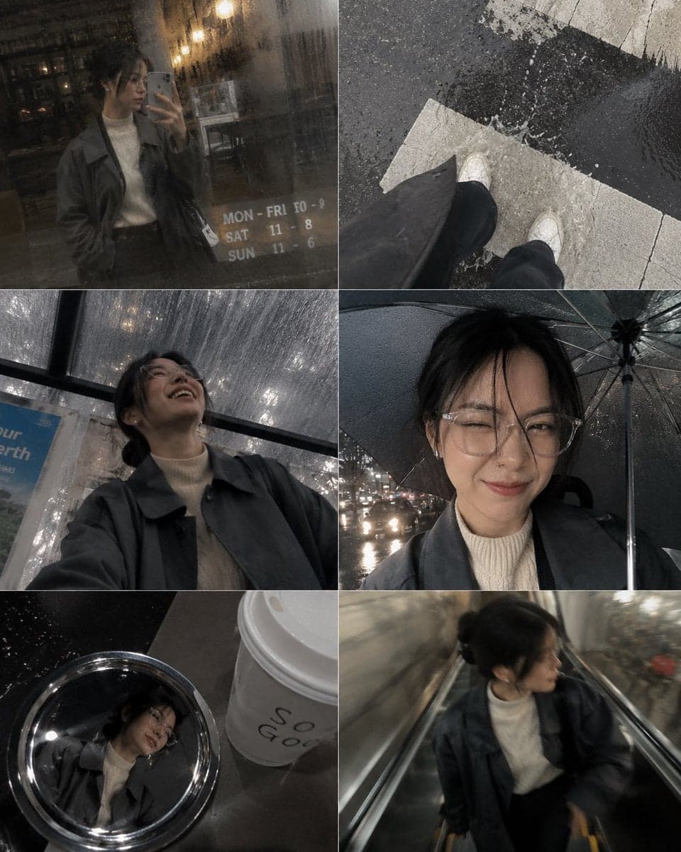 A candid photo-dump collage designed to feel like [Human]'s 