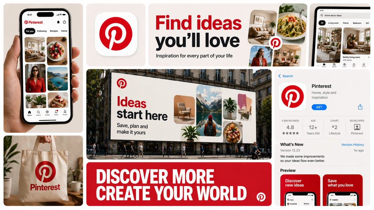 Create a 16:9 horizontal bento-grid brand collage for [BRAND